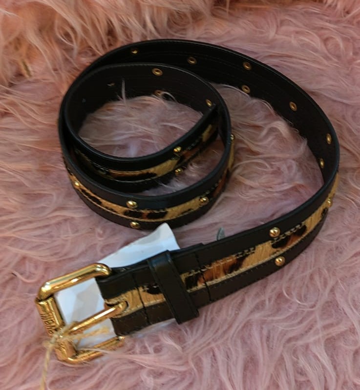 Roberto Cavalli Leopard Women's Belt  Size 37